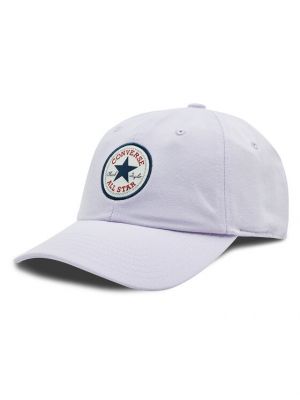Kepurė su snapeliu Converse violetinė