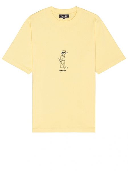 T-shirt Quiet Golf jaune