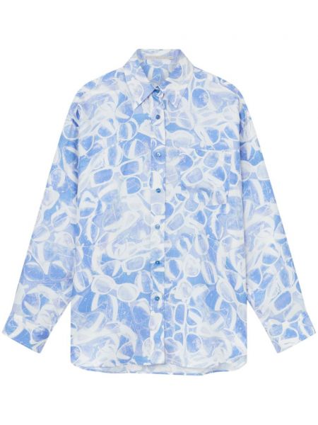 Hemd mit print Stella Mccartney blau