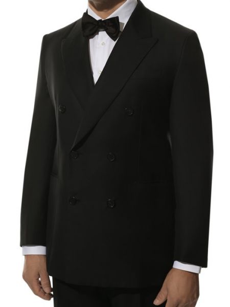 Шерстяной костюм Brioni черный