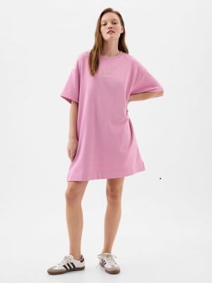 Oversized šaty Gap růžové
