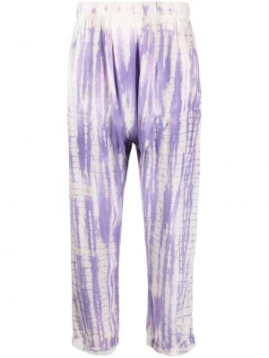 Pantalon de joggings à imprimé tie dye Raquel Allegra violet