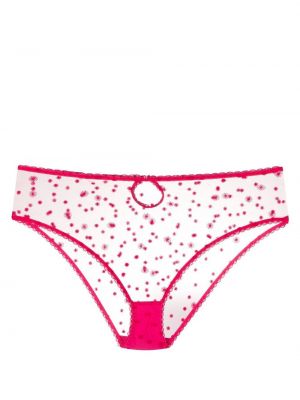 Unterhose mit stickerei Le Petit Trou pink