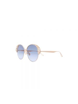 Okulary przeciwsłoneczne Elie Saab niebieskie
