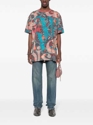 Bavlněné tričko s potiskem s paisley potiskem Vivienne Westwood