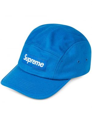 Woll mütze Supreme blau