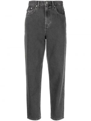 Bavlněné kalhoty Tommy Jeans šedé