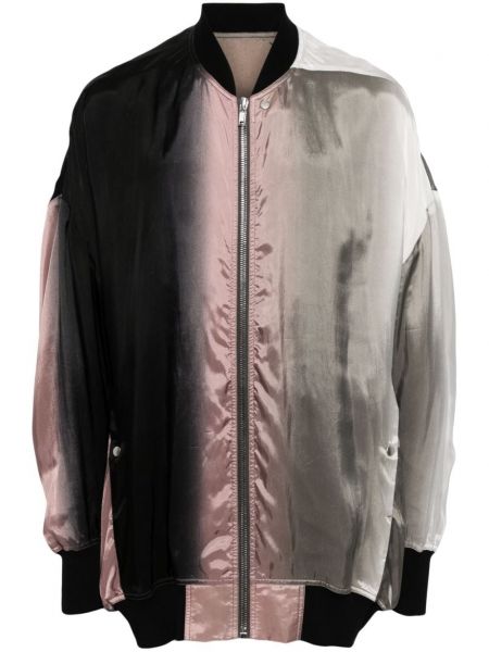 Bomber jakna s prelivanjem barv Rick Owens črna
