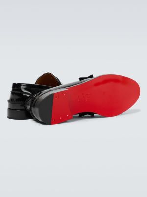 Kožené loafersy Christian Louboutin čierna