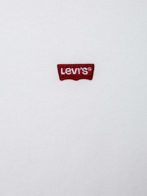 Bluzka slim fit z długim rękawem Levi's biała