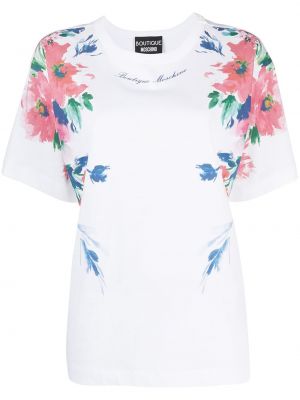 Camiseta de flores Boutique Moschino blanco