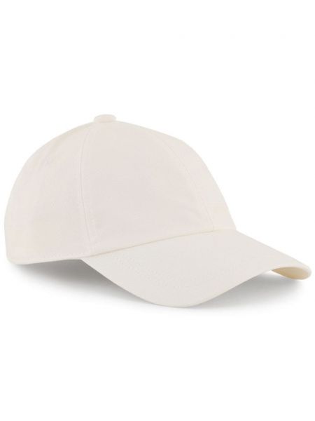 Памучна шапка с козирки Emporio Armani бяло