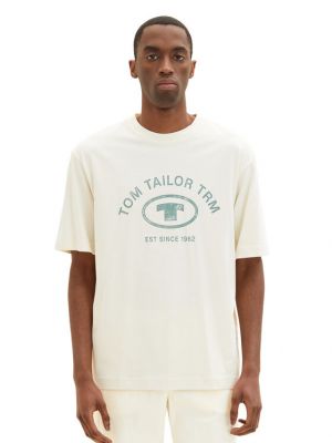 Тениска Tom Tailor бежово