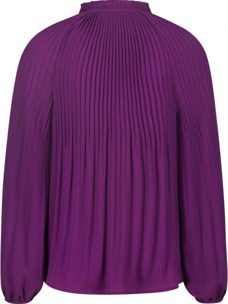 Плиссированная блузка с v-образным вырезом Zero фиолетовая