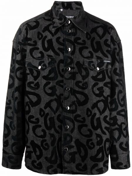 Camisa con estampado Dolce & Gabbana negro