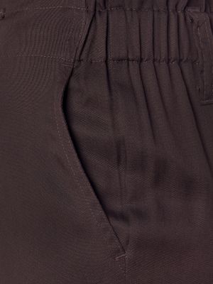 Plisované nohavice Lascana hnedá