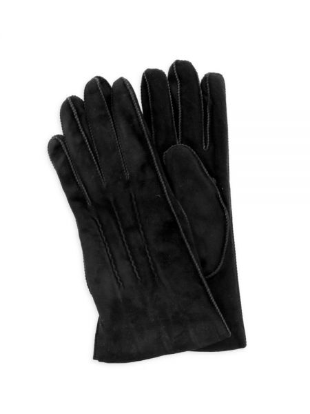 Замшевые перчатки Portolano черные