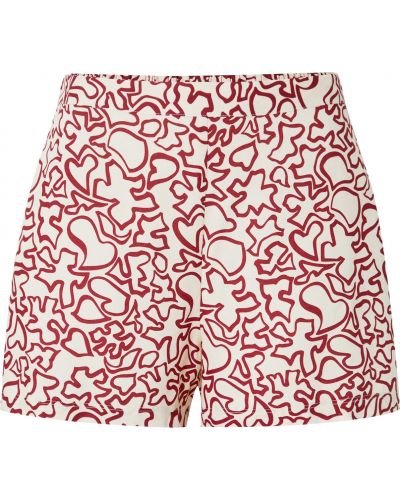 Calvin Klein Underwear Pantaloni de pijama  crem / roșu vin