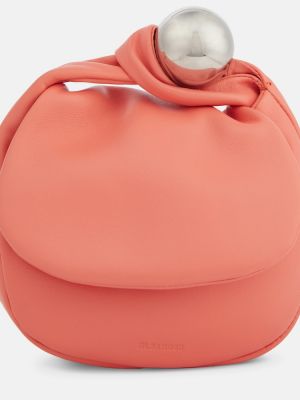 Кожени чанта тип „портмоне“ Jil Sander розово