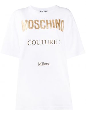 Camiseta oversized Moschino blanco