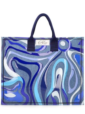 Τσάντα shopper Pucci μπλε