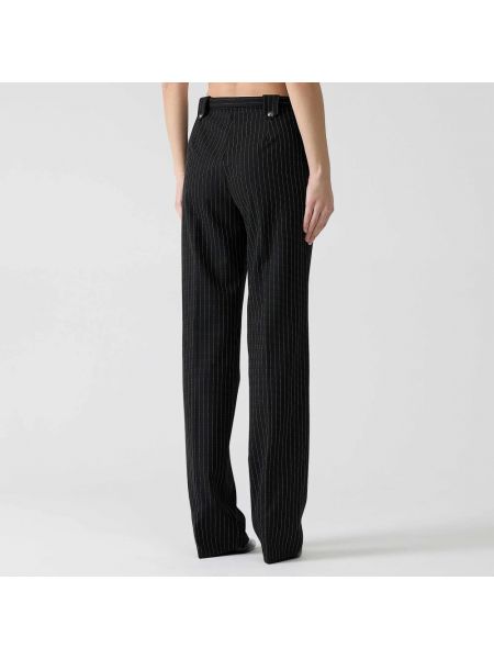 Proste spodnie Versace Jeans Couture czarne