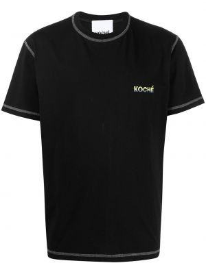 Μπλούζα με κέντημα Koché μαύρο