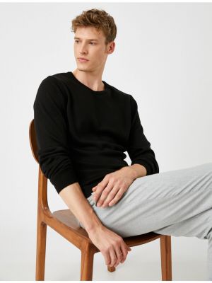 Пуловер Koton черно