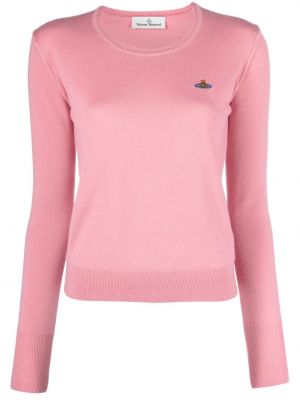 Džemper s okruglim izrezom Vivienne Westwood ružičasta