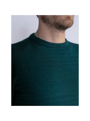 Sweatshirt mit rundem ausschnitt Petrol grün
