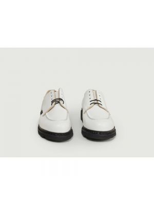 Zapatos derby de cuero Paraboot blanco