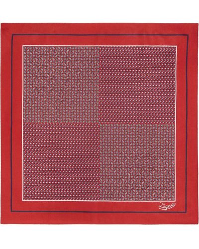 Pañuelo de seda con bolsillos Ermenegildo Zegna rojo