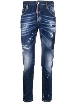 Skinny fit-jeans Dsquared2 blå