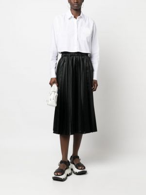 Černé plisované midi sukně Comme Des Garçons Pre-owned