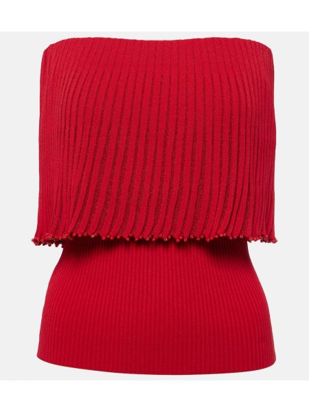 Top in jersey Altuzarra rosso