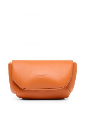 Usnjena pisemska torbica Marsell oranžna