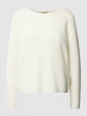 Dzianinowy sweter Free/quent biały