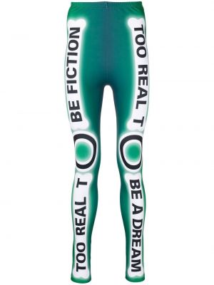 Pantalon de sport à imprimé Walter Van Beirendonck vert