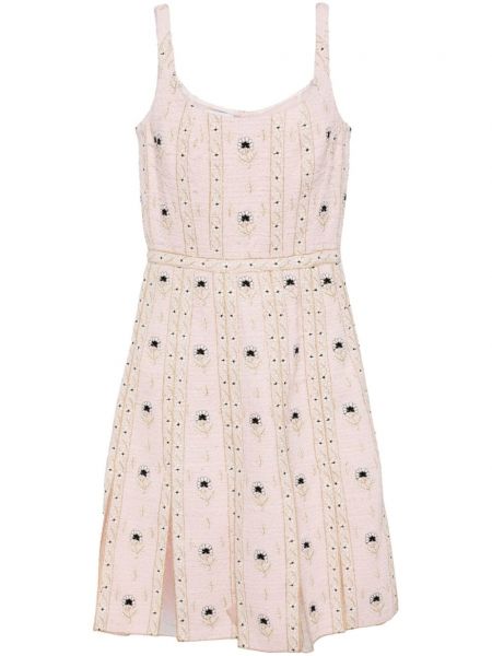 Hedvábné mini šaty Giambattista Valli růžové