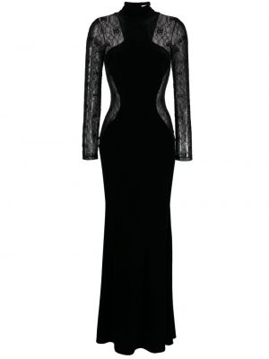 Прозрачна вечерна рокля Elisabetta Franchi черно