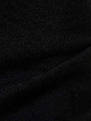 Vlnená dlhá sukňa s vysokým pásom Nina Ricci čierna