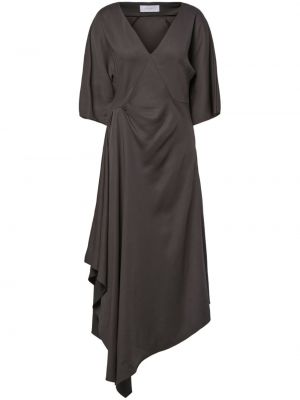 Sukienka midi asymetryczna Equipment czarna