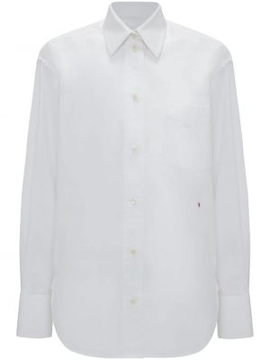 Bavlnená košeľa Victoria Beckham biela