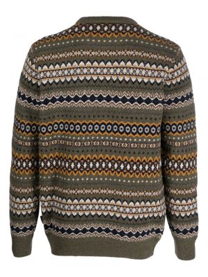 Sweter wełniany z okrągłym dekoltem Barbour