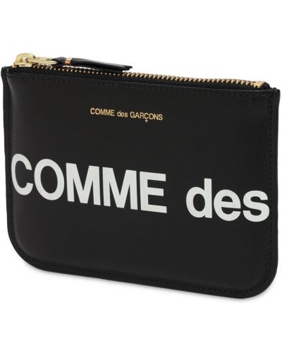 Bőr pénztárca Comme Des Garçons Wallet fekete