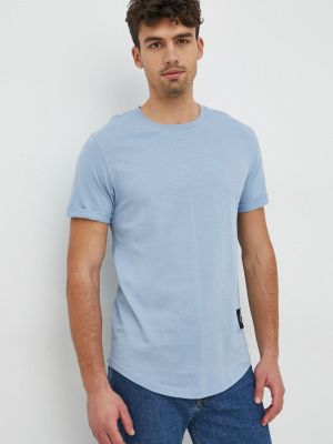 Calvin Klein Jeans pamut póló nyomott mintás