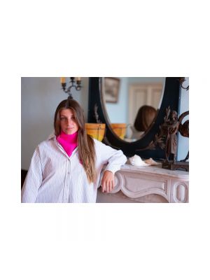 Bufanda de cachemir con estampado de cachemira Kujten rosa