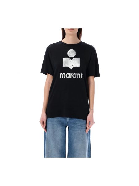 Koszulka bawełniana Isabel Marant Etoile czarna
