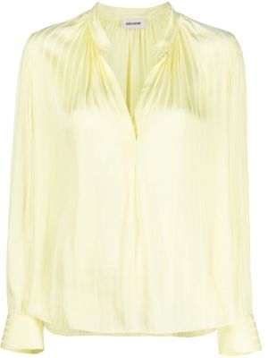 Сатенена блуза Zadig&voltaire жълто