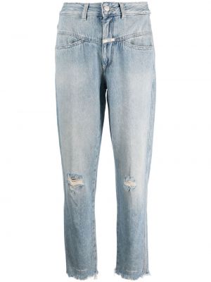 Distressed straight jeans Closed
